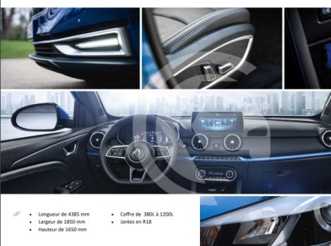 Seres 3 LUXURY 163 CH 120kW SUREQUIPEE AVEC TOIT OUVRANT PANORAMIQUE AUTONOMIE 329 KM